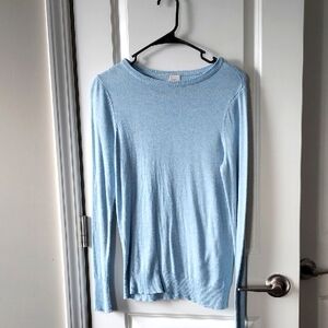 A. New Day long sleeve light blue sweater small